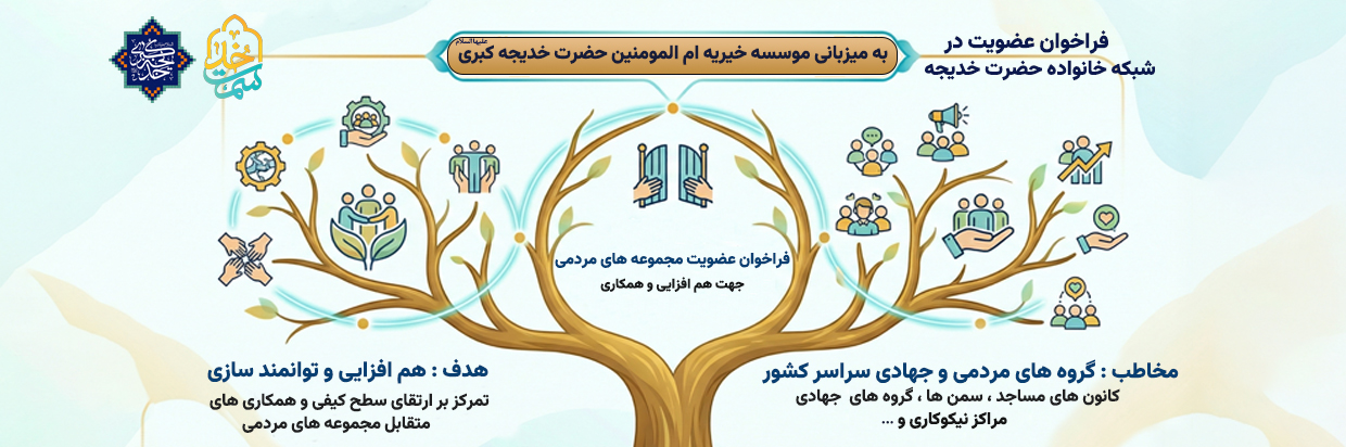 فراخوان عضویت مجموعه های مردمی جهت پیوستن به «خانواده حضرت خدیجه علیها السلام»